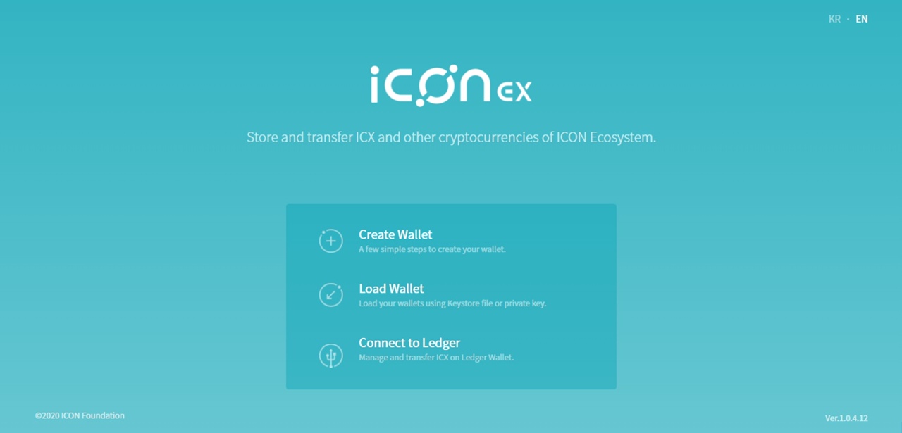 Example of the front-end for the ICONex